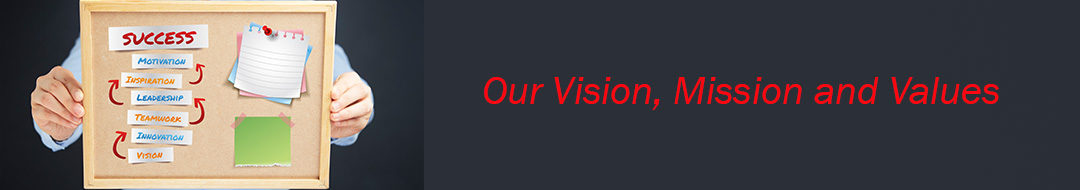 , Our Vision, Mission and Values